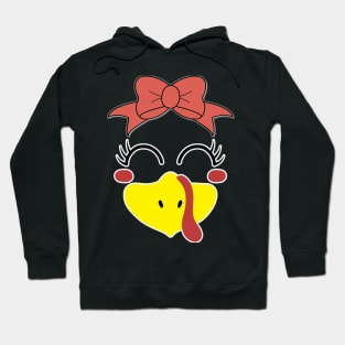 turkey face for women eyelashes Hoodie